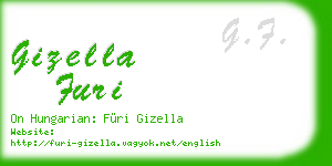 gizella furi business card